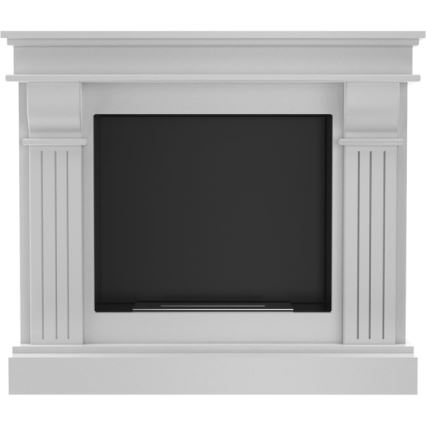 Kratki - Chimenea BIO 97,9x115 cm 3kW blanco