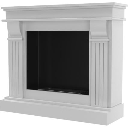 Kratki - Chimenea BIO 97,9x115 cm 3kW blanco