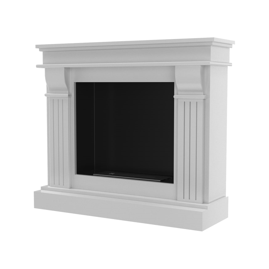 Kratki - Chimenea BIO 97,9x115 cm 3kW blanco