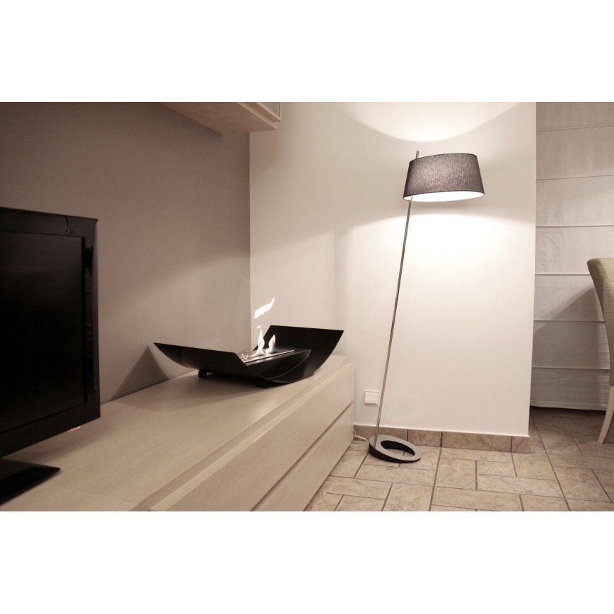Kratki - Chimenea BIO 12,4x47 cm 1kW negro