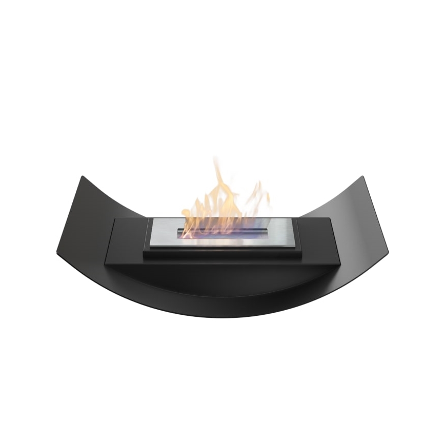 Kratki - Chimenea BIO 12,4x47 cm 1kW negro