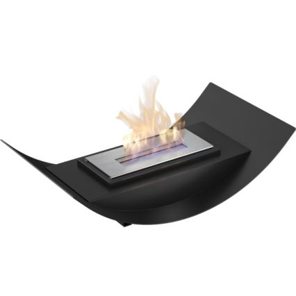 Kratki - Chimenea BIO 12,4x47 cm 1kW negro