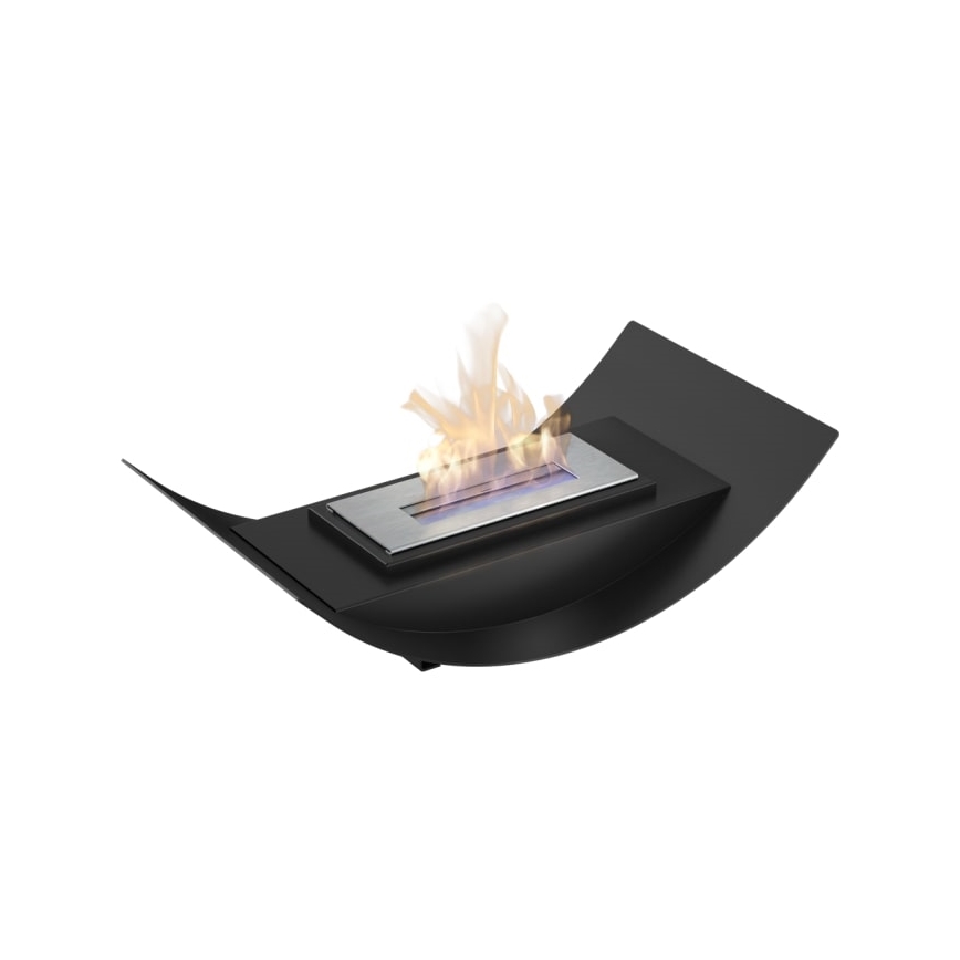 Kratki - Chimenea BIO 12,4x47 cm 1kW negro