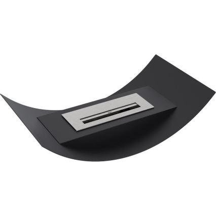 Kratki - Chimenea BIO 12,4x47 cm 1kW negro
