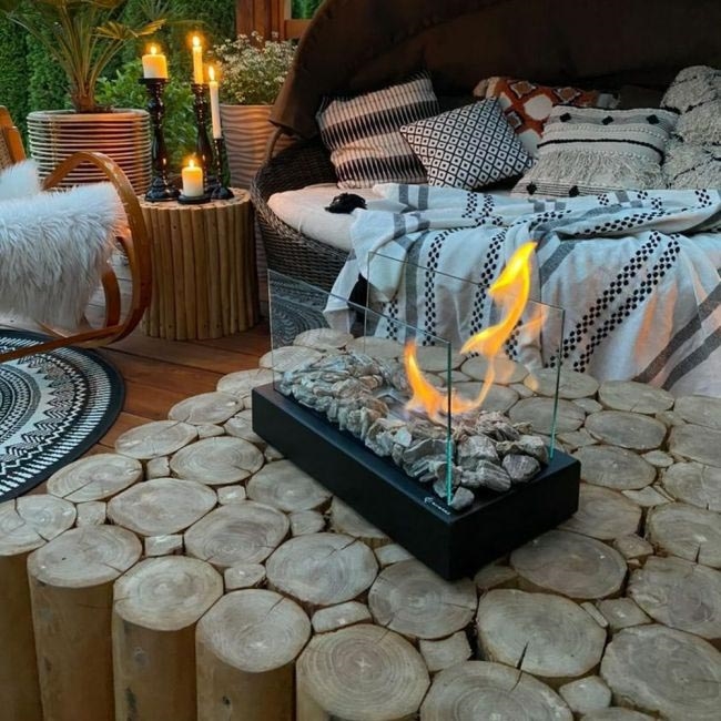 Kratki - Chimenea BIO 21,8x35,4 cm 1kW negro