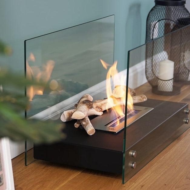 Kratki - Chimenea BIO 40,2x70 cm 2kW negro
