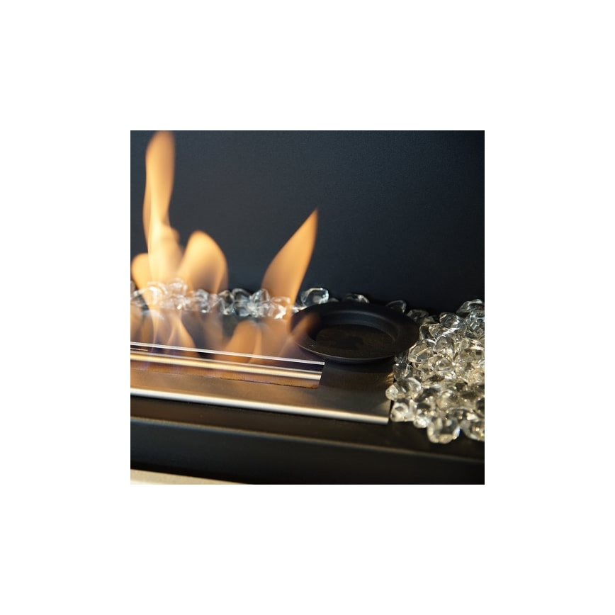 Kratki - Chimenea empotrada BIO 40x90 cm 2kW negro