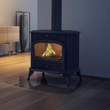 Kratki - Estufa de fundición para chimenea 8kW 130mm