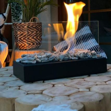 Kratki - Chimenea BIO 21,8x35,4 cm 1kW negro