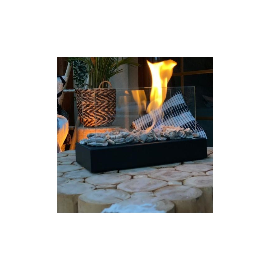 Kratki - Chimenea BIO 21,8x35,4 cm 1kW negro