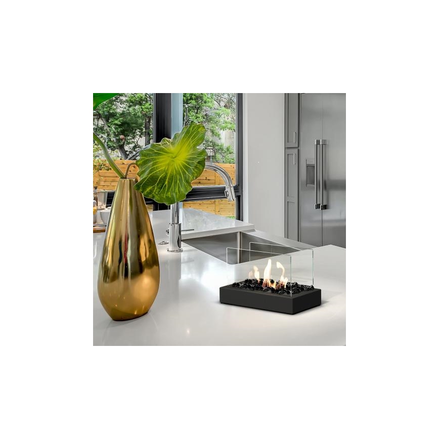 Kratki - Chimenea BIO 21,8x35,4 cm 1kW negro