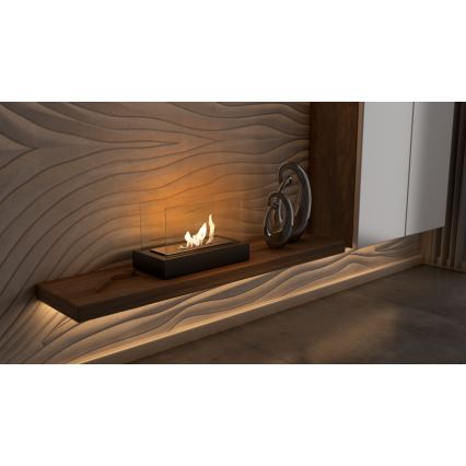 Kratki - Chimenea BIO 21,8x35,4 cm 1kW negro