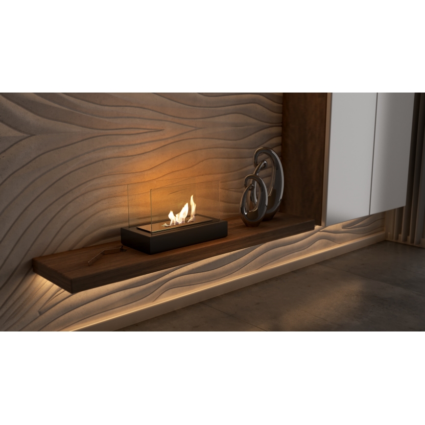 Kratki - Chimenea BIO 21,8x35,4 cm 1kW negro