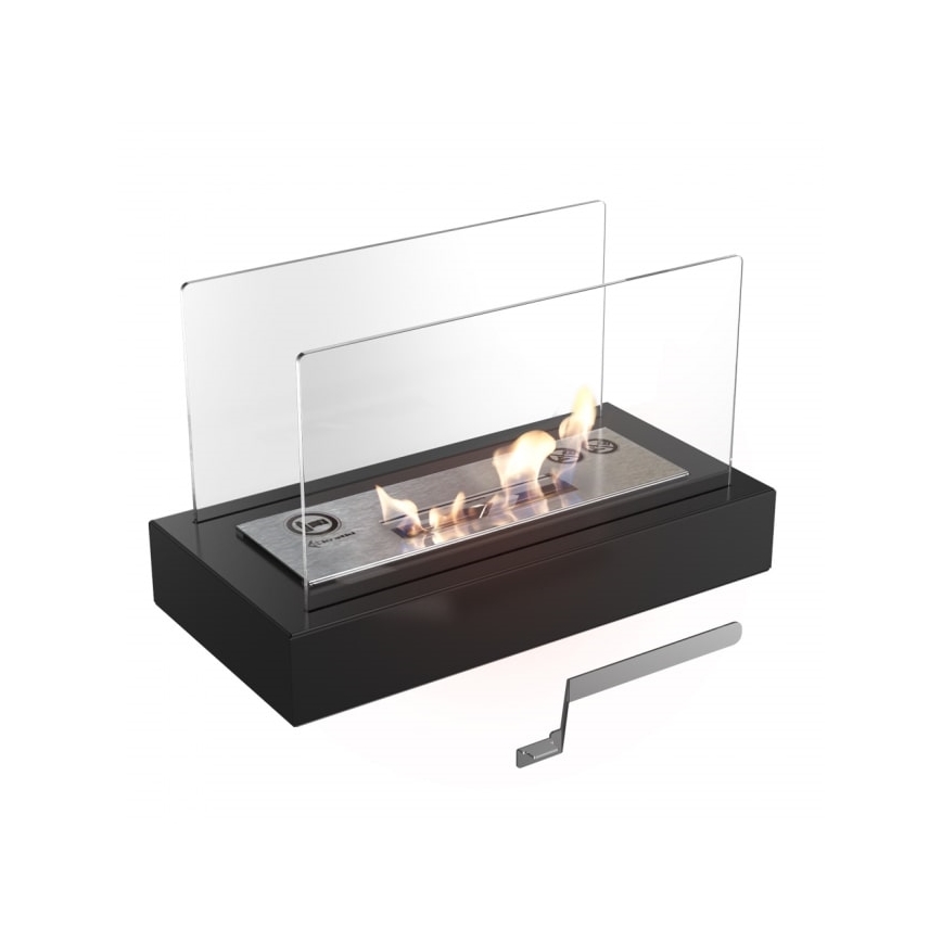 Kratki - Chimenea BIO 21,8x35,4 cm 1kW negro