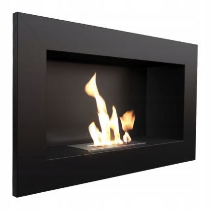 Kratki - Chimenea BIO empotrada 37,4x64,8 cm 1kW negro