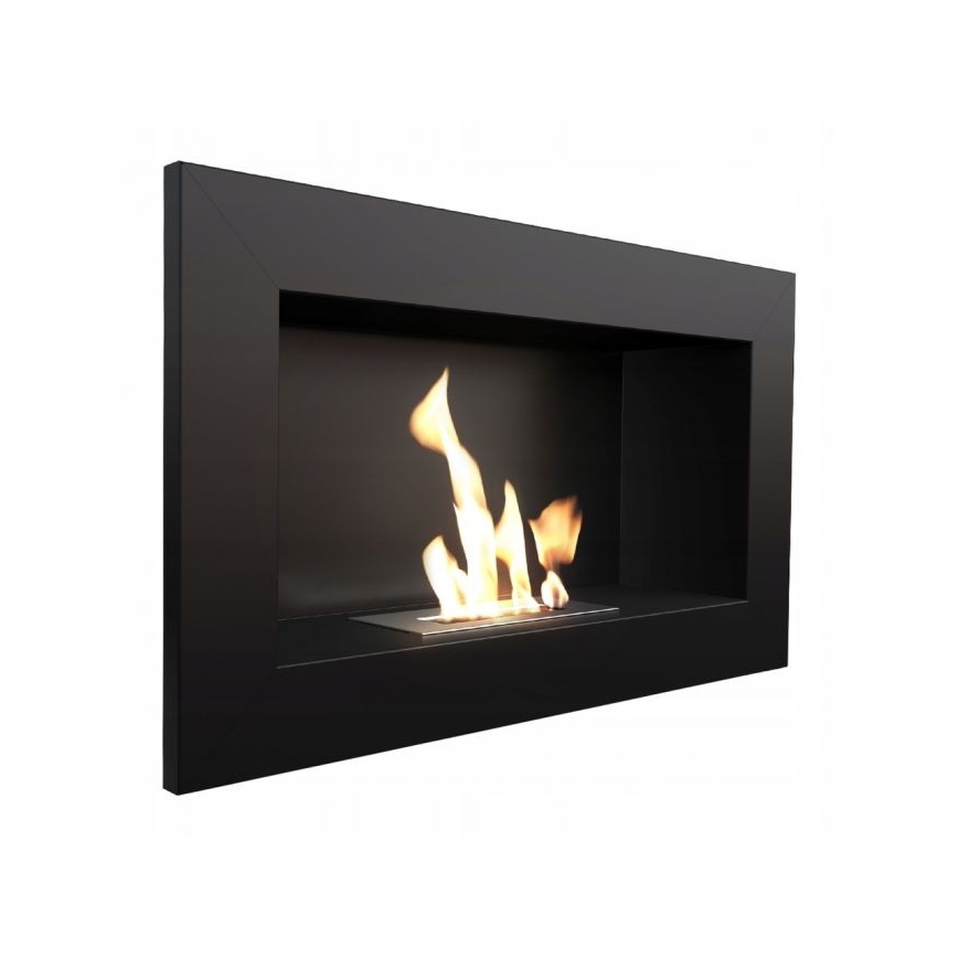 Kratki - Chimenea BIO empotrada 37,4x64,8 cm 1kW negro