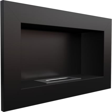 Kratki - Chimenea BIO empotrada 37,4x64,8 cm 1kW negro