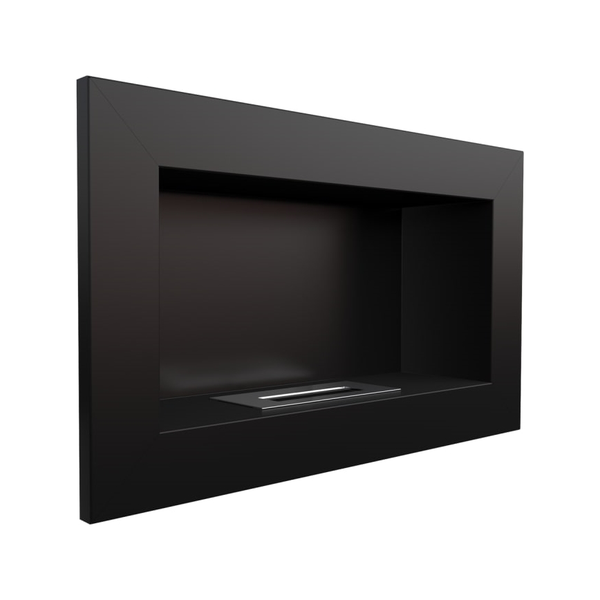Kratki - Chimenea BIO empotrada 37,4x64,8 cm 1kW negro