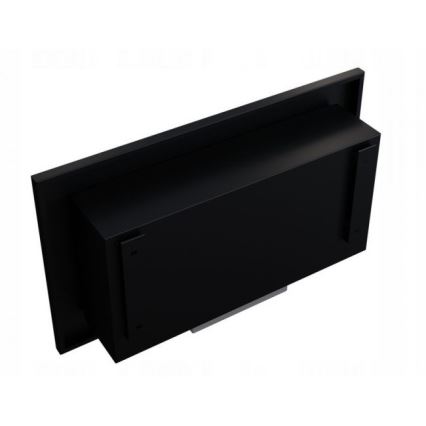 Kratki - Chimenea BIO empotrada 37,4x64,8 cm 1kW negro