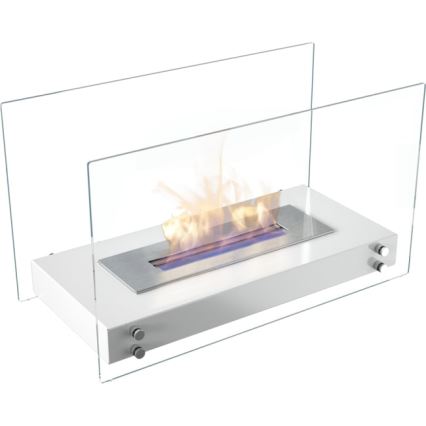 Kratki - Chimenea BIO 40,2x70 cm 2kW blanco