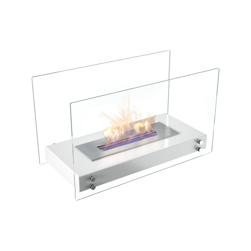 Kratki - Chimenea BIO 40,2x70 cm 2kW blanco