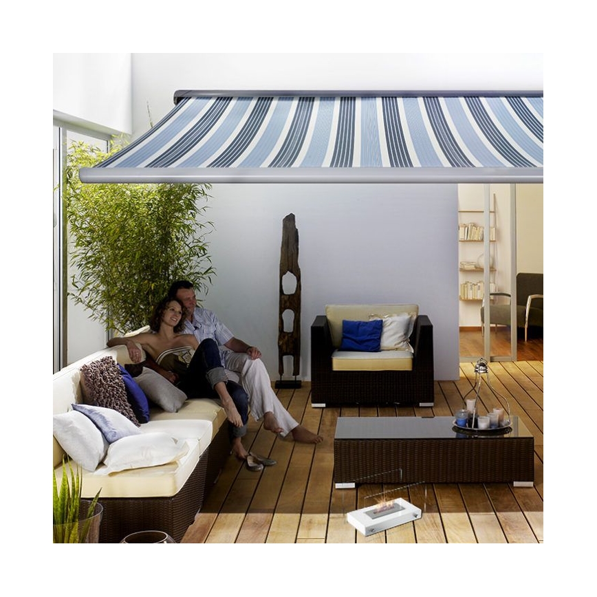Kratki - Chimenea BIO 25,2x39cm 1kW blanco
