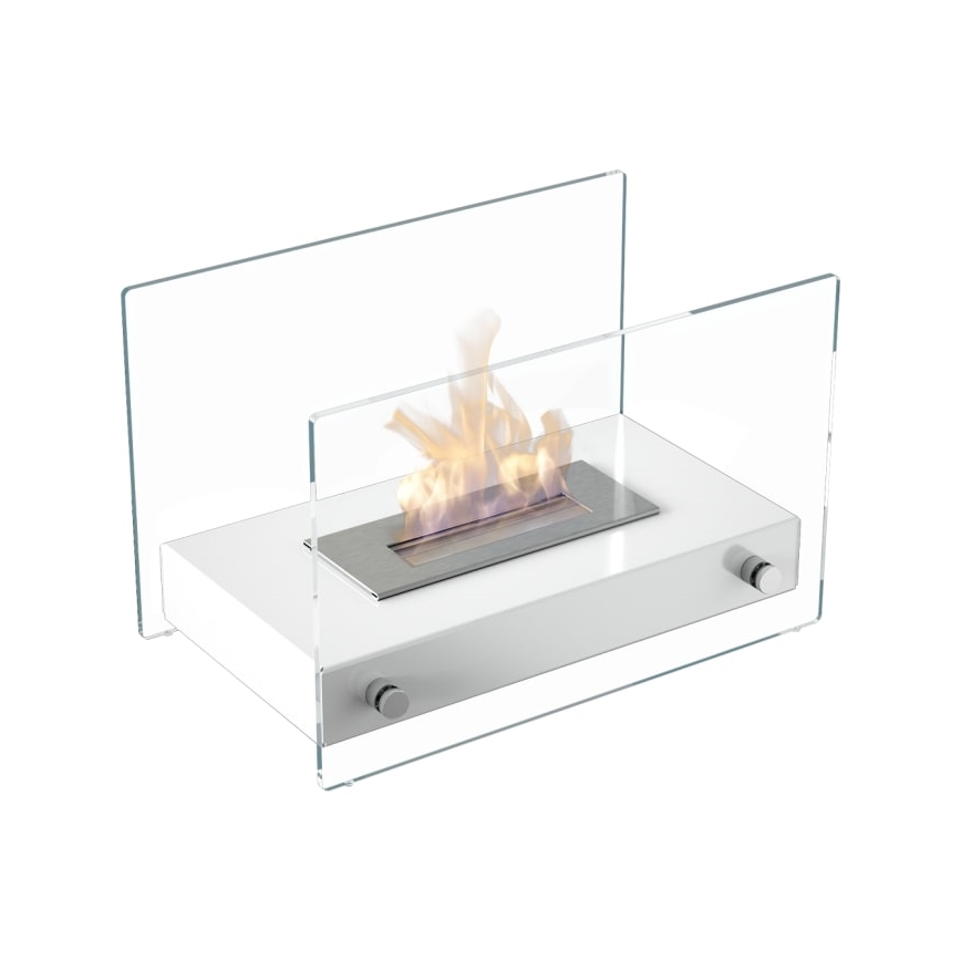 Kratki - Chimenea BIO 25,2x39cm 1kW blanco