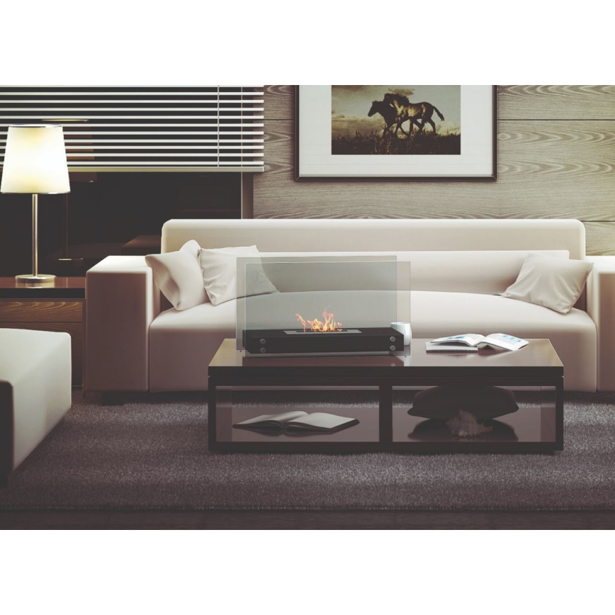 Kratki - Chimenea BIO 40,2x70 cm 2kW negro