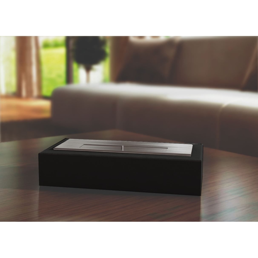Kratki - Chimenea BIO 8,5x49 cm 2,5kW negro