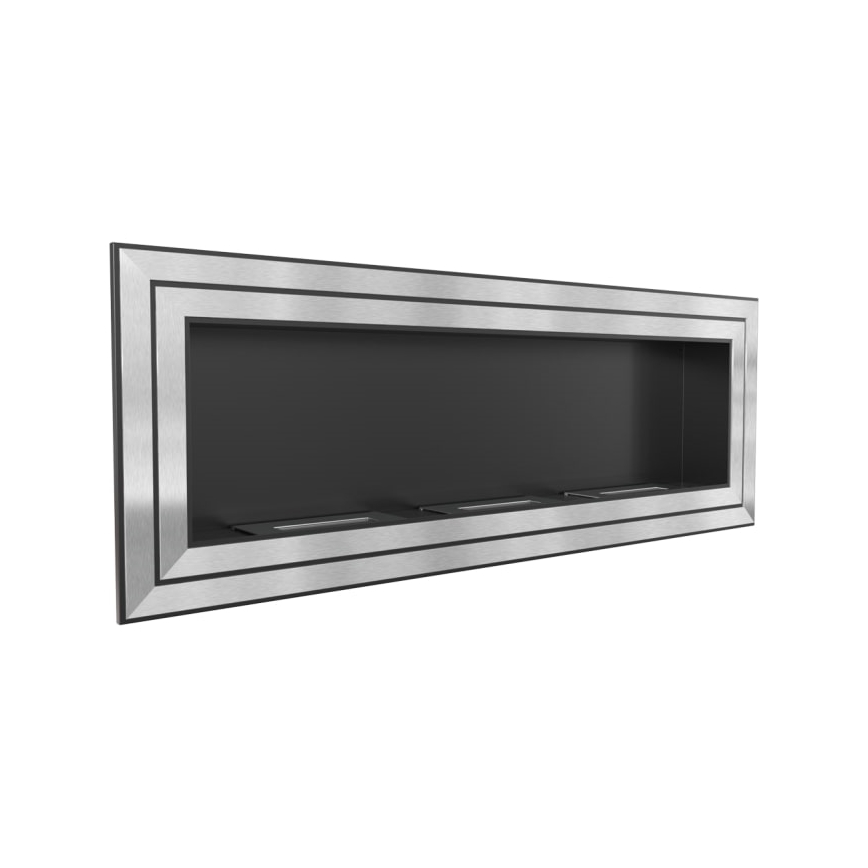 Kratki JULIET/1800/TUV - Chimenea BIO empotrada JULIET 65x180 cm 3x2,5kW cromo brillante
