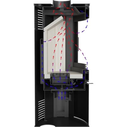 Kratki - Chimenea de acero 10kW 150mm