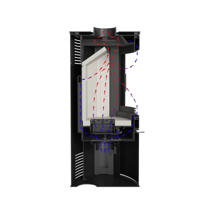 Kratki - Chimenea de acero 10kW 150mm