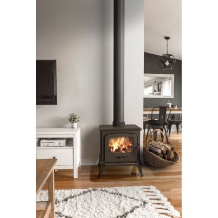 Kratki - Estufa de fundición para chimenea 5kW 130mm