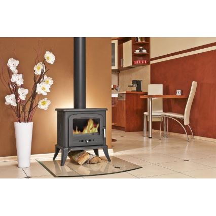 Kratki - Estufa de fundición para chimenea 5kW 130mm