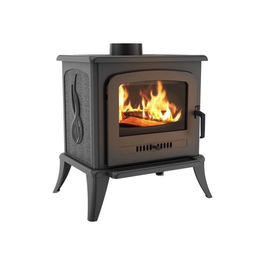 Kratki - Estufa de fundición para chimenea 5kW 130mm