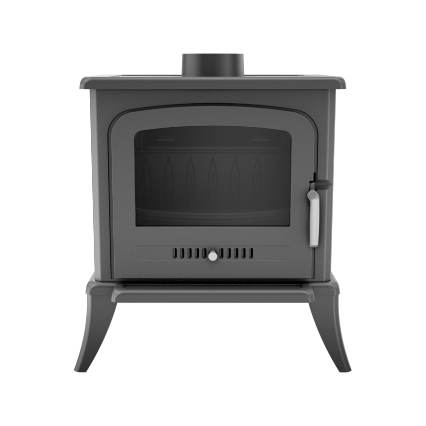 Kratki - Estufa de fundición para chimenea 5kW 130mm