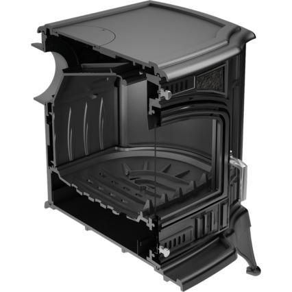 Kratki - Estufa de fundición para chimenea 10kW 150mm