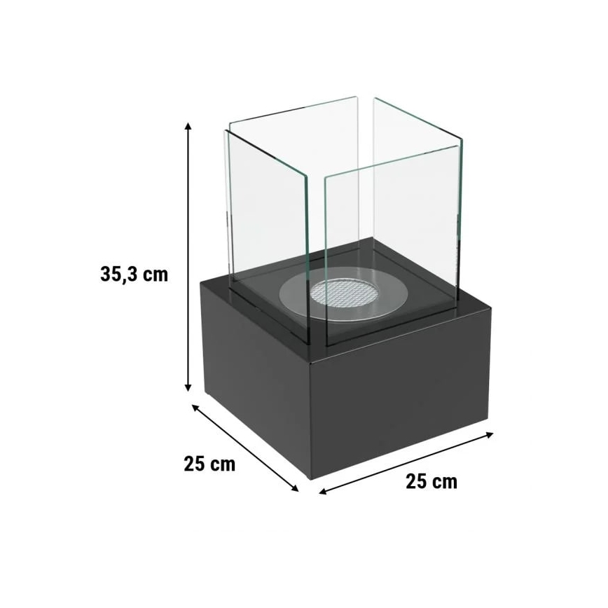 Kratki - Chimenea BIO TANGO2 35,3x25 cm 1kW negro