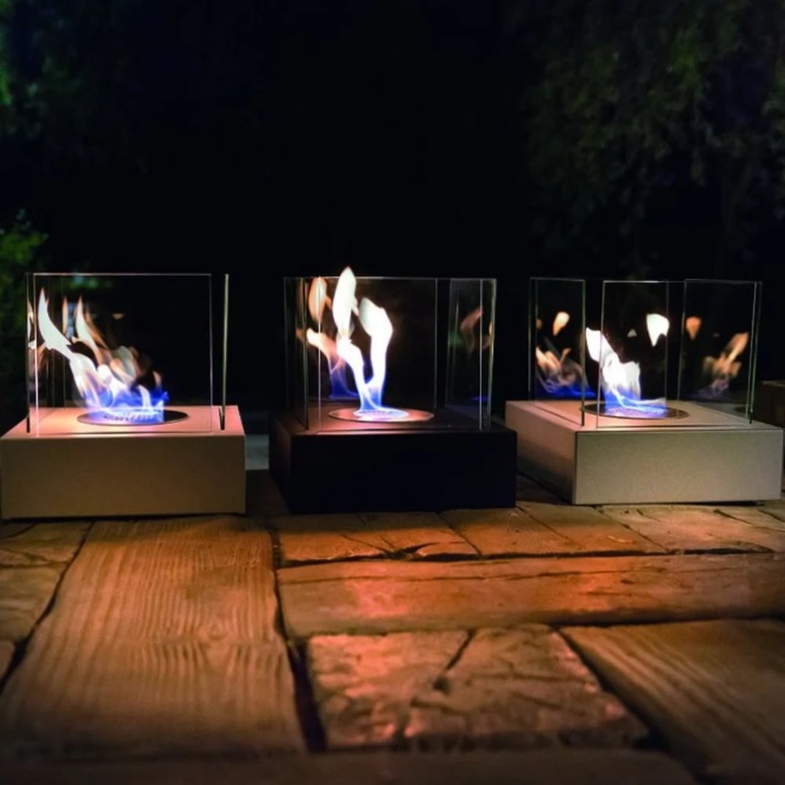 Kratki - Chimenea BIO 30,3x30 cm 1kW blanco