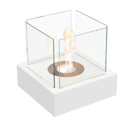Kratki - Chimenea BIO 30,3x30 cm 1kW blanco