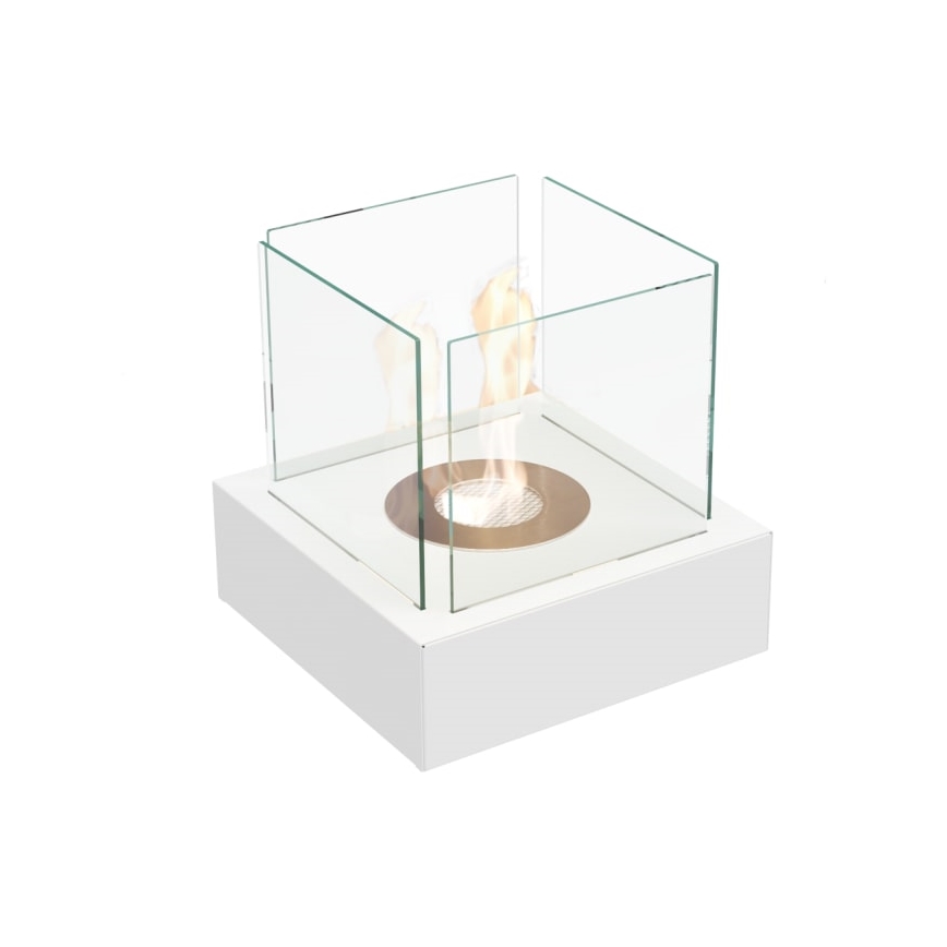 Kratki - Chimenea BIO 30,3x30 cm 1kW blanco