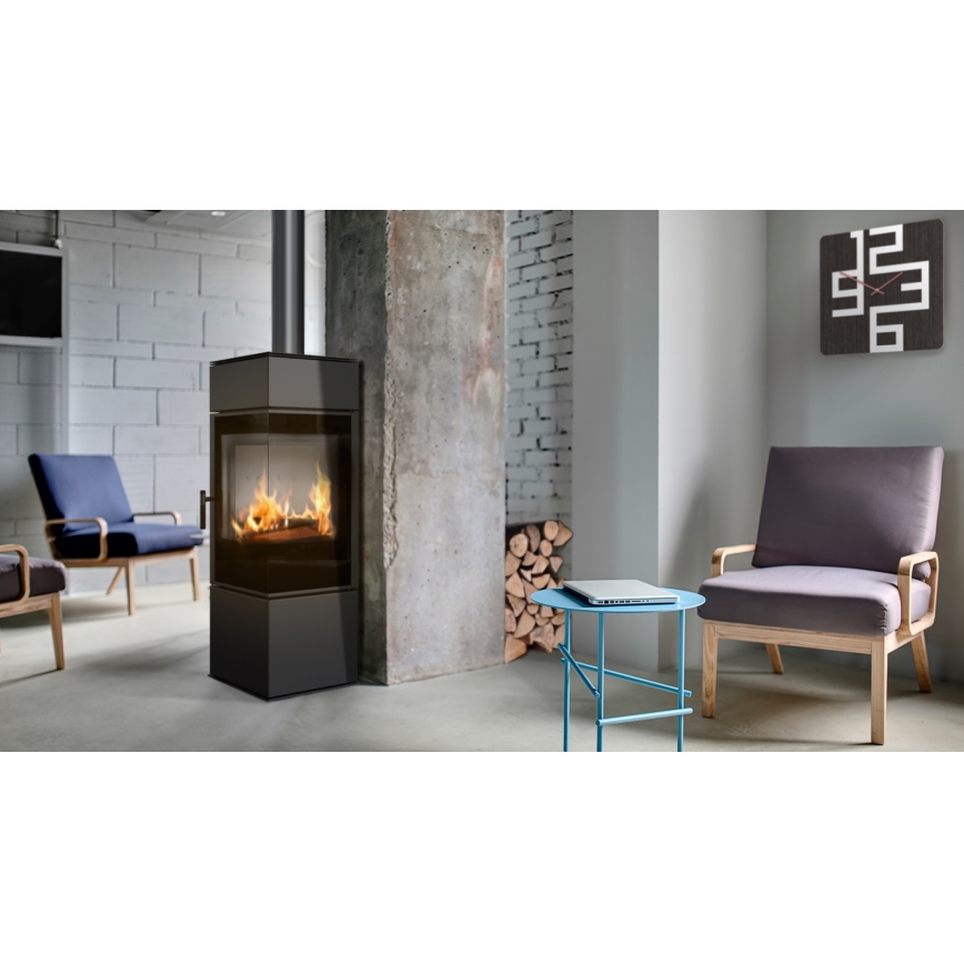 Kratki - Estufa de acero para chimeneas 8kW 150mm