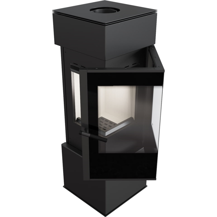 Kratki - Estufa de acero para chimeneas 8kW 150mm