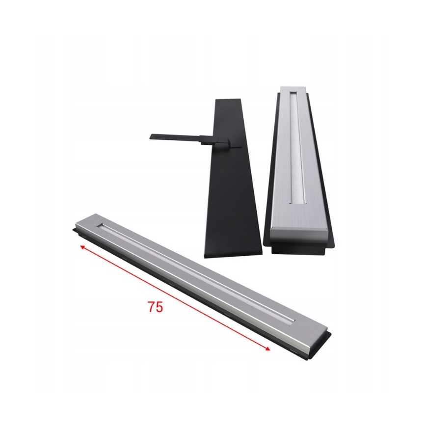 Kratki - Chimenea de bioetanol empotrada 50x100 cm 3,5kW negra