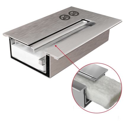 Kratki - Chimenea de bioetanol empotrada 50x100 cm 3,5kW negra