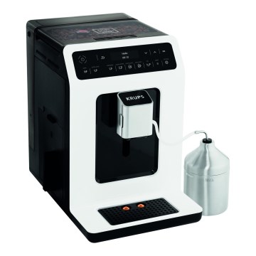 Krups - Cafetera automática con recipiente para leche EVIDENCE 1450W/230V blanco