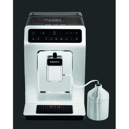 Krups - Cafetera automática con recipiente para leche EVIDENCE 1450W/230V blanco