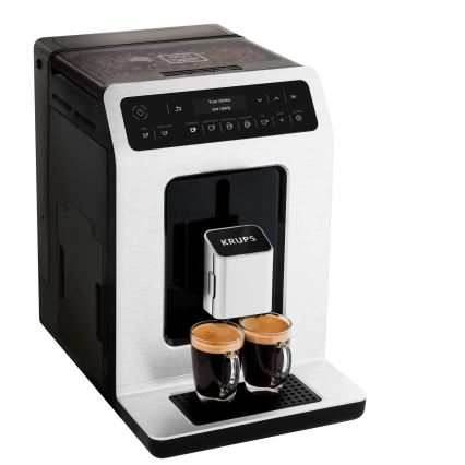 Krups - Cafetera automática con recipiente para leche EVIDENCE 1450W/230V blanco