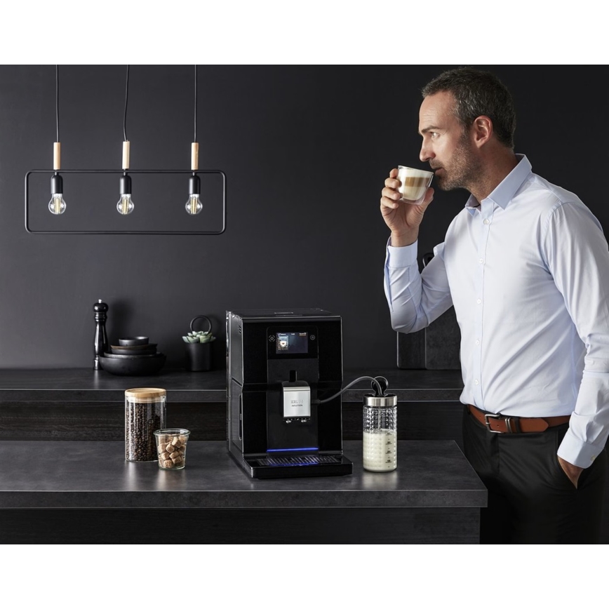 Krups - Cafetera automática con recipiente para leche INTUITION PREFERENCE 1450W/230V negro