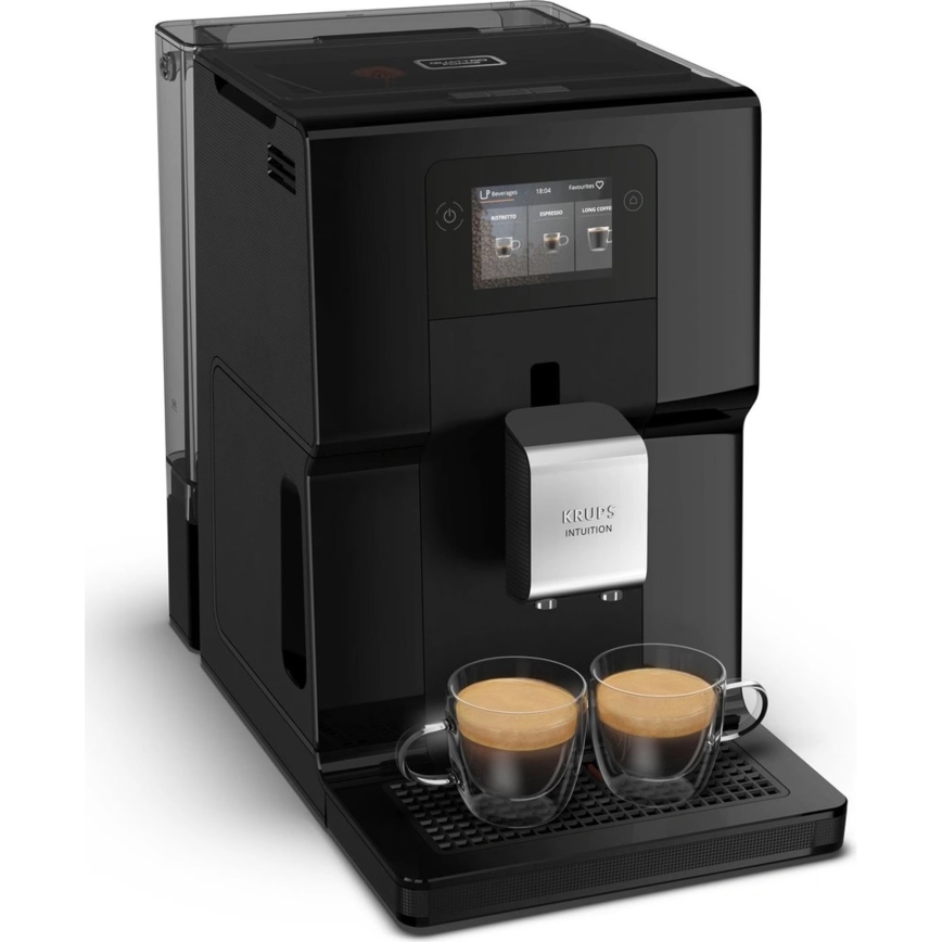 Krups - Cafetera automática con recipiente para leche INTUITION PREFERENCE 1450W/230V negro